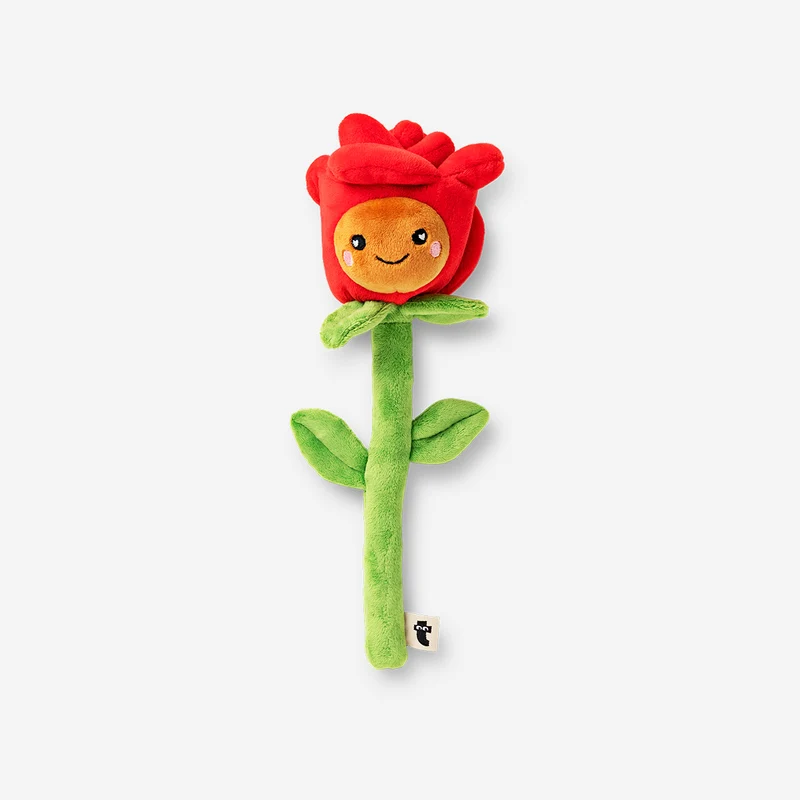 Plush toy - Plush rose with smiley face