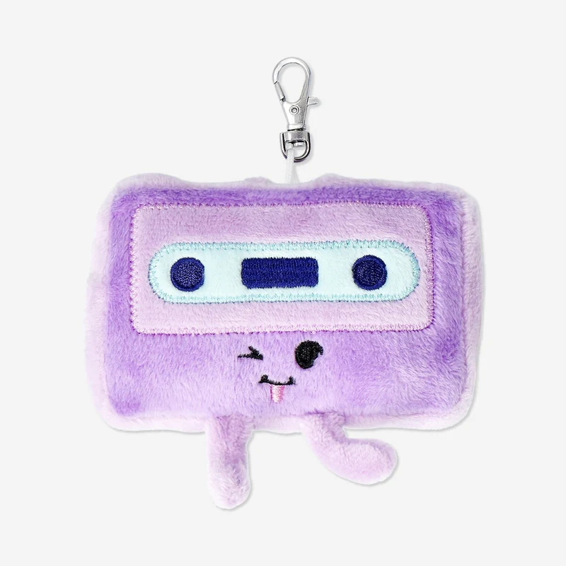 Plush toy - Cassette with key ring