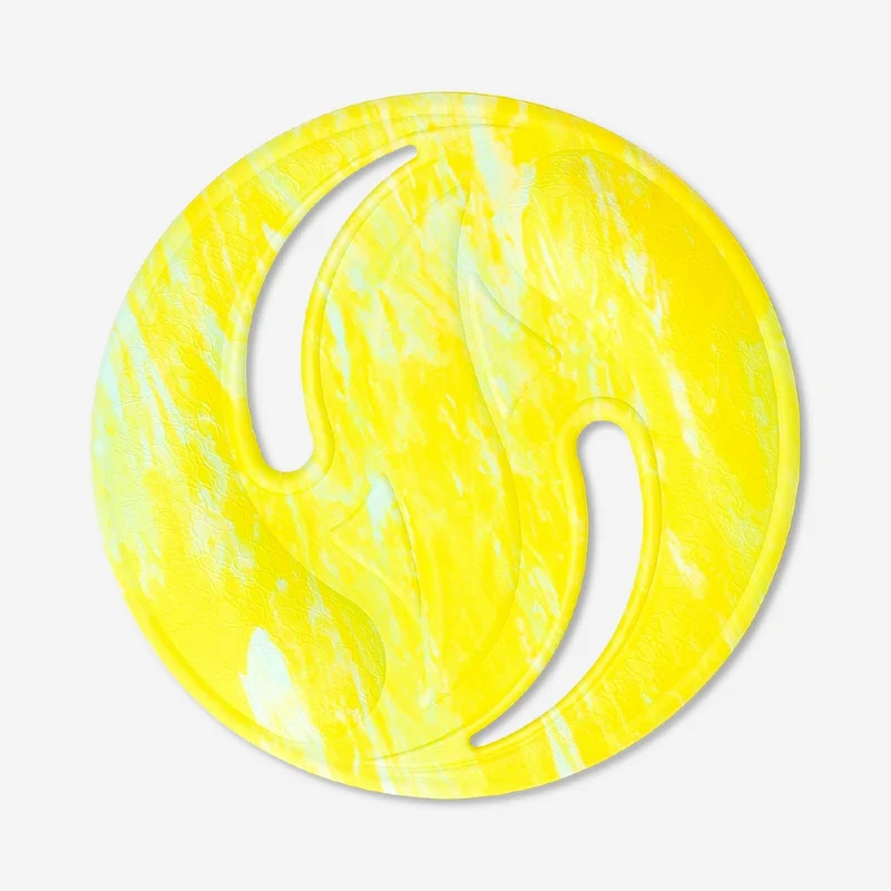 Yellow flying disc