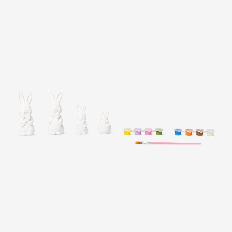 DIY ceramic Easter bunnies - 4 pcs