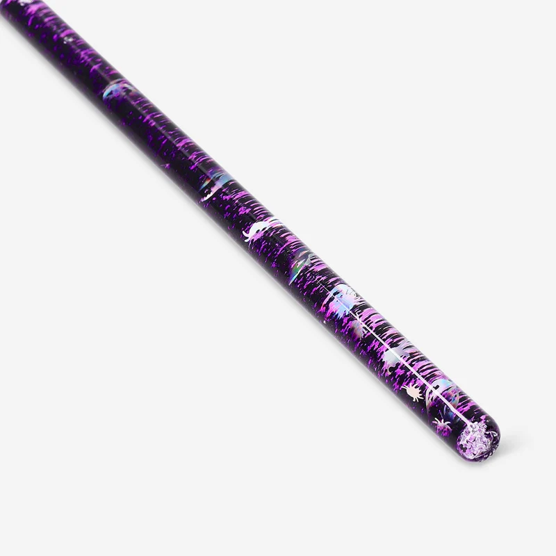 Magic glitter wand with spiders and pumpkins