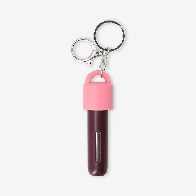 Refillable travel perfume bottle with silicone cover and carabiner