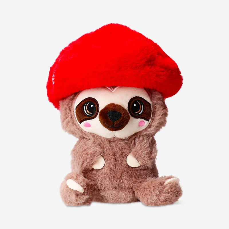 Plush toy - Sloth with mushroom hat