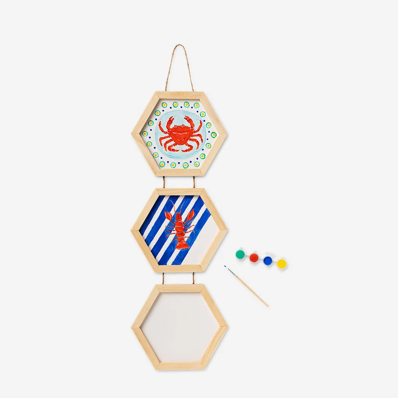 3 in 1 hexagonal canvases