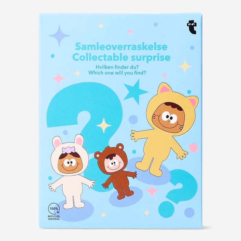Collectable surprise - Animal outfit characters in flocking