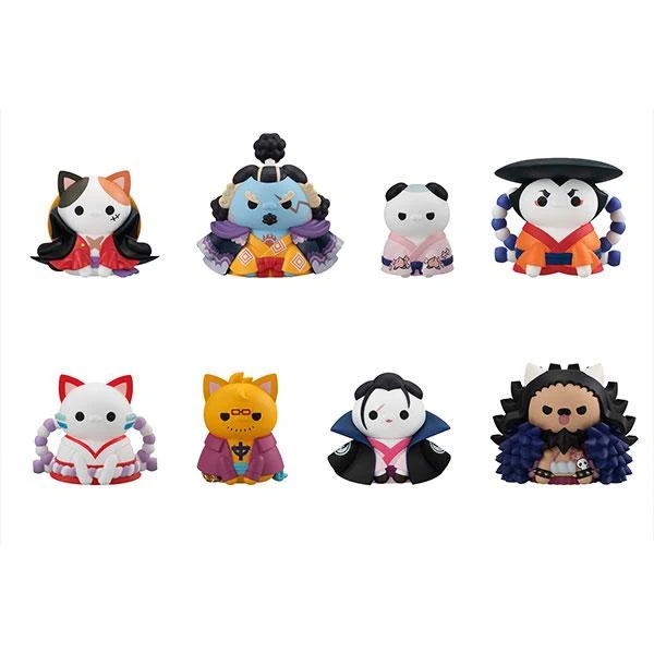 MEGA CAT PROJECT One Piece Nayn Piece Nyaan! Luffy och Wano Country Edition 1 låda (8 st)
