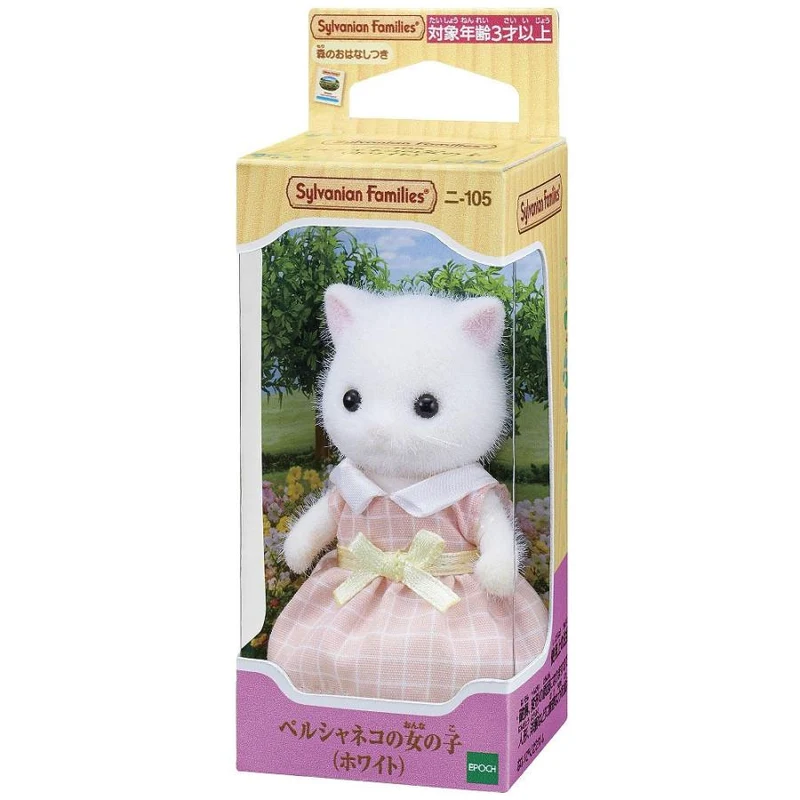 Sylvanian Families Persisk Kattflicka Vit Ni-105