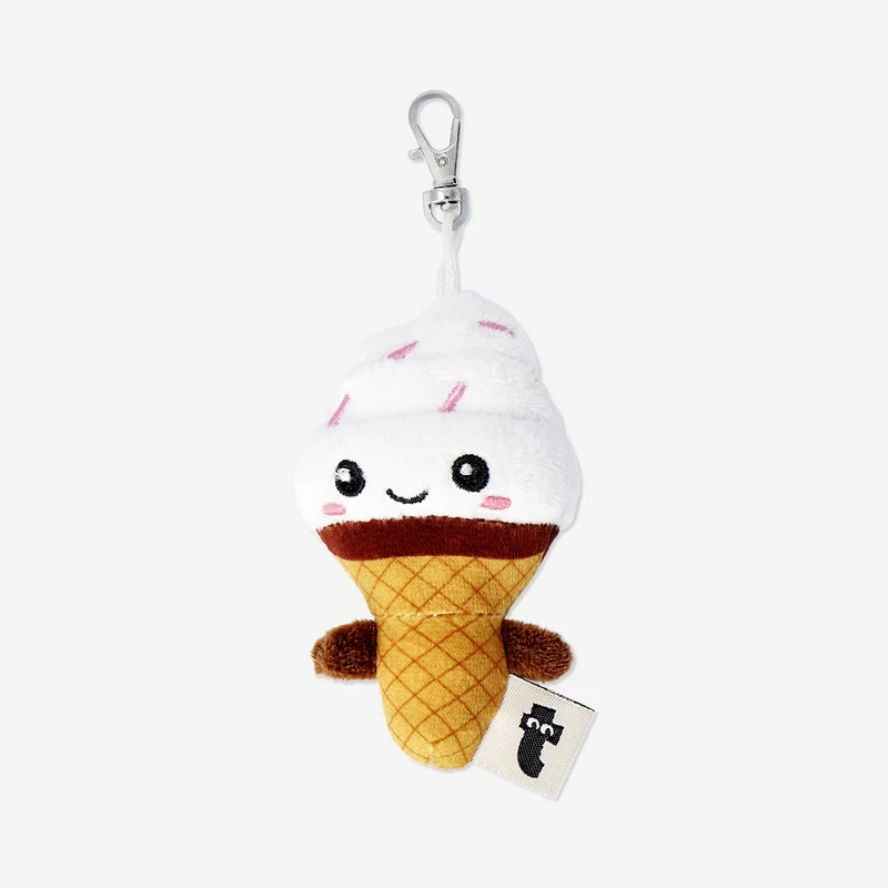 Plush toy key ring - Soft ice