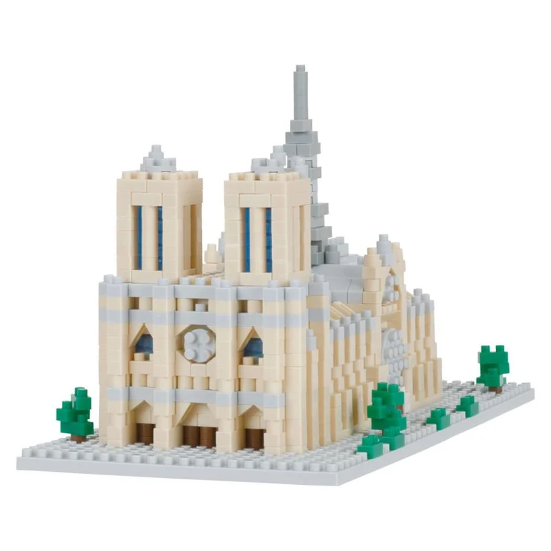 Nanoblock Notre Dame-katedralen NBH_205 Kawada
