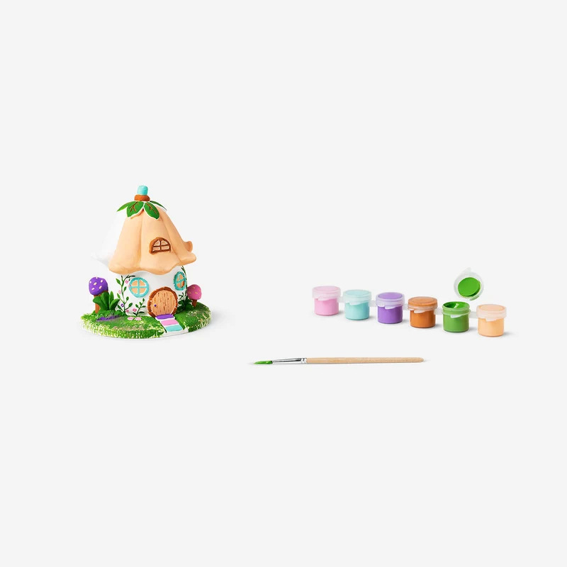 DIY fairy house with paint