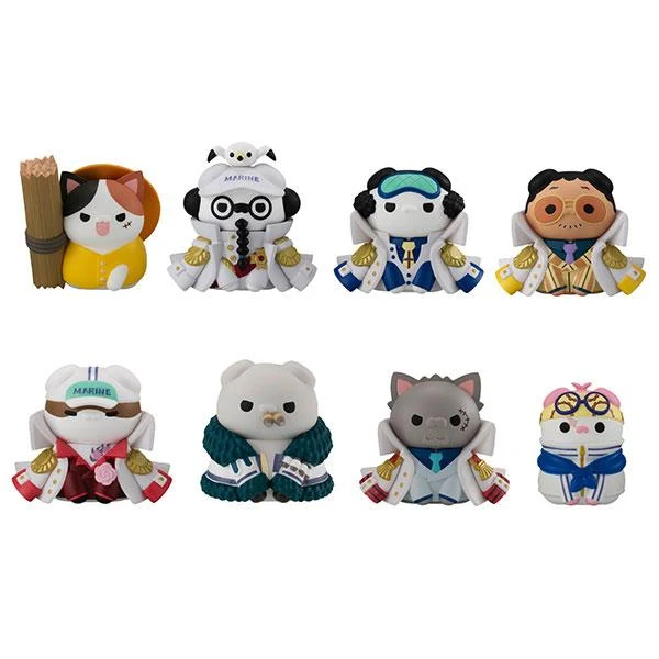 MEGA CAT PROJECT One Piece Nayn Piece Nyaan! Luffy vs Navy Edition 1 Box (8 st)