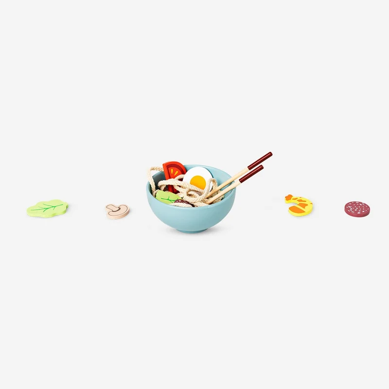 Wooden ramen play set