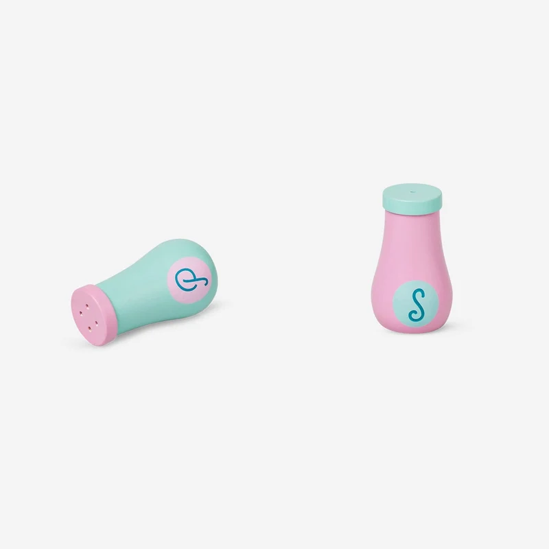 Salt and pepper wooden playset