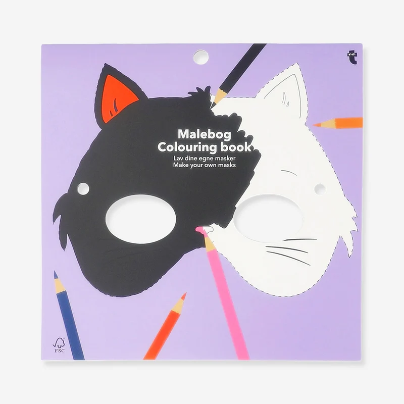 Colouring book for Halloween masks