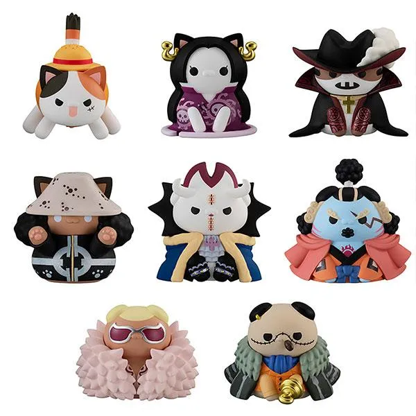 Megahouse MEGA CAT PROJECT One Piece Nyan Piece Nyan! Luffy och de sju krigsherrarna från havet 8-delad låda