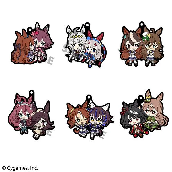 Megahouse Gummi Maskot Buddy Kollektion Uma Musume Pretty Derby 6 delar ASK