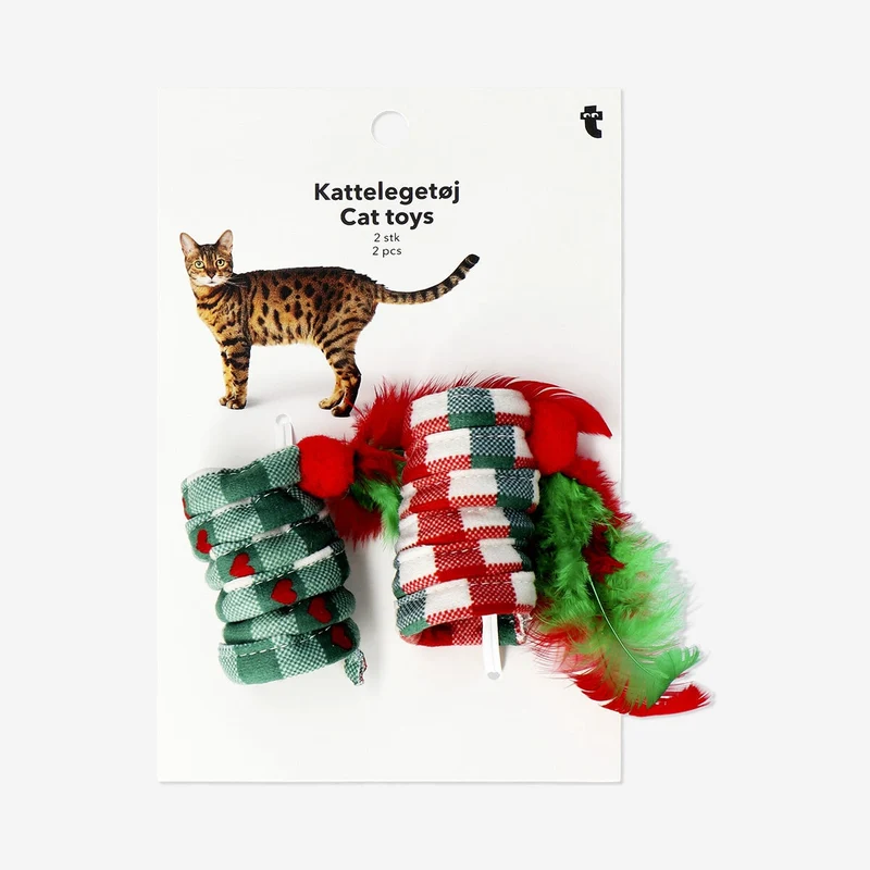 Cat toy - Springs with checks