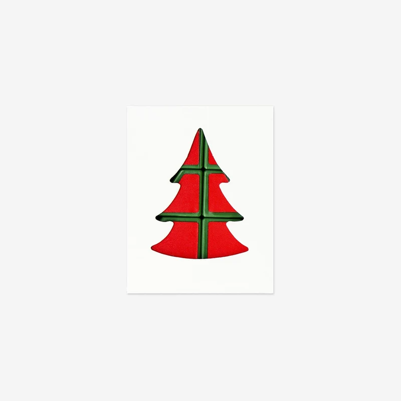 IQ puzzle with key ring - Christmas tree