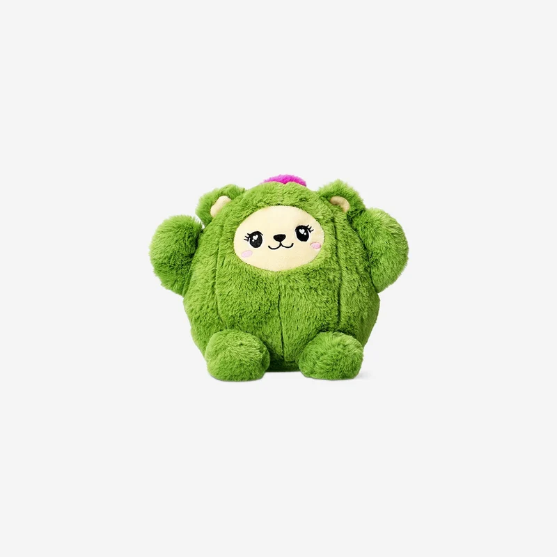 Plush teddy in cactus costume