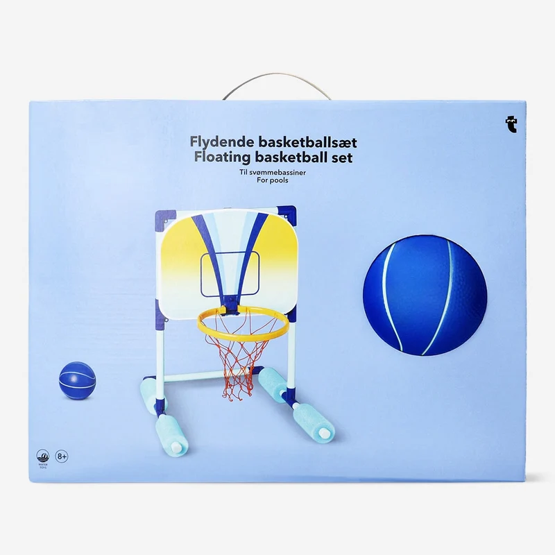 Floating basketball set for pools