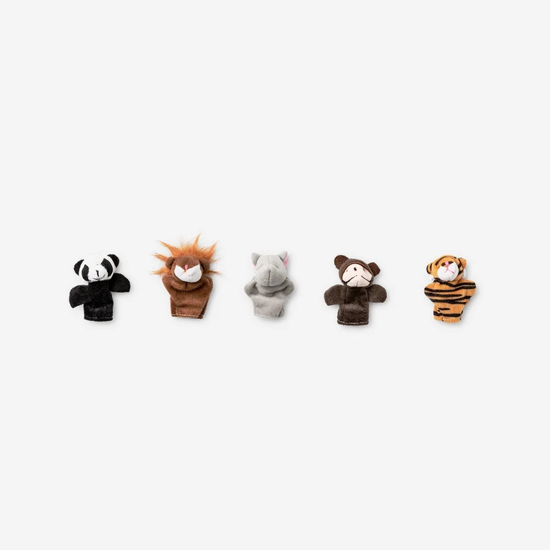 Wild animals finger puppets - 5 pcs