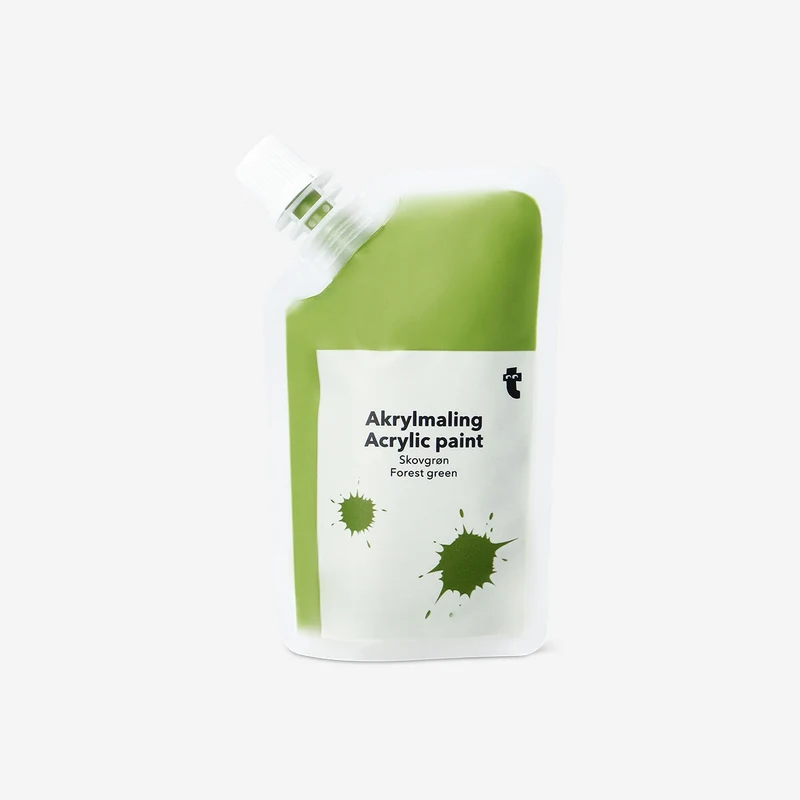 Forest green acrylic paint - 80 ml