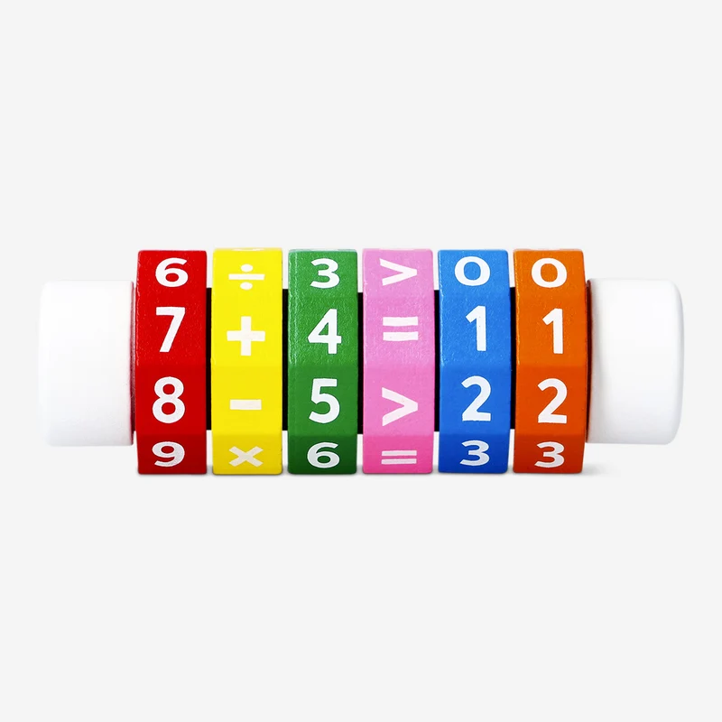 Wooden arithmetic learning toy