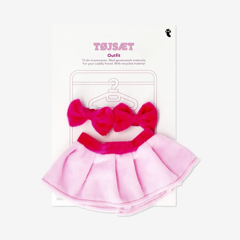 Pink outfit for plush toy
