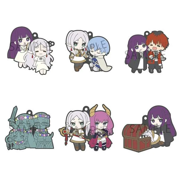 Megahouse Rubber Mascot Buddy Collection Frieren: Bortom Journey's End 6-pack