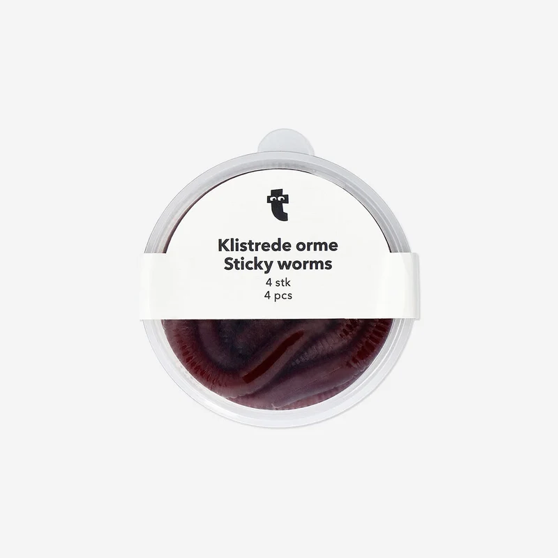 Sticky worms in a box - 4 pcs