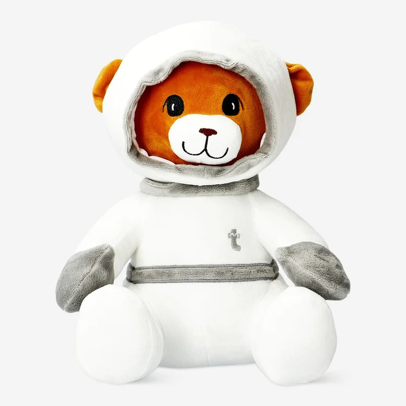 Cuddly friend. Astronaut