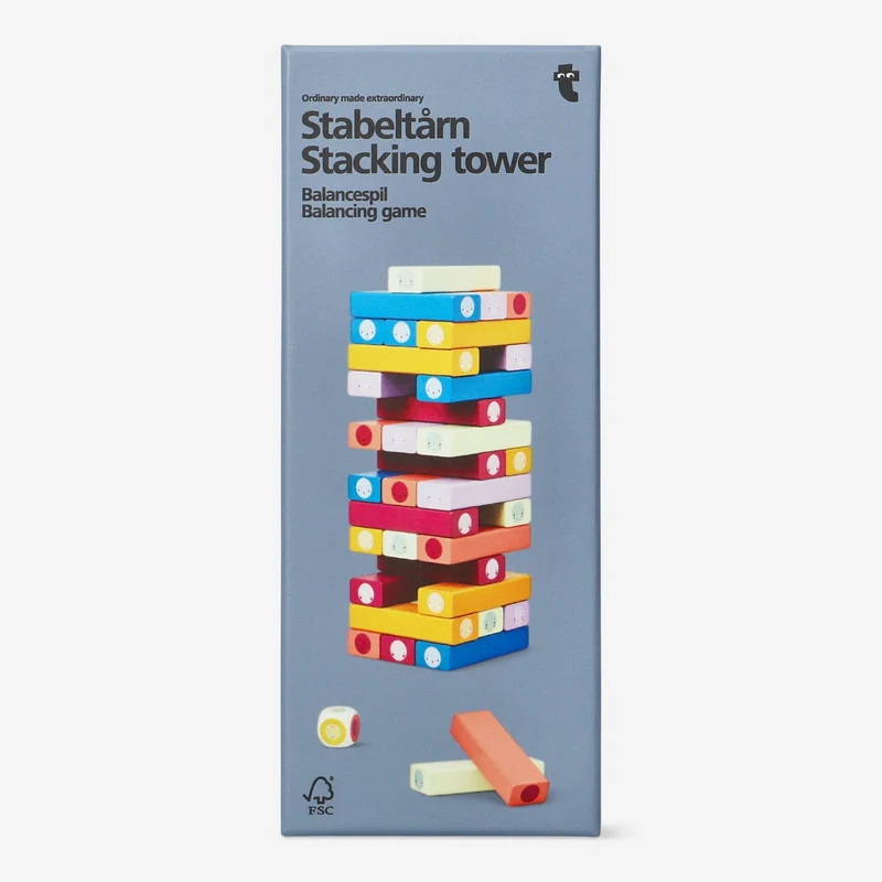 Stacking tower game