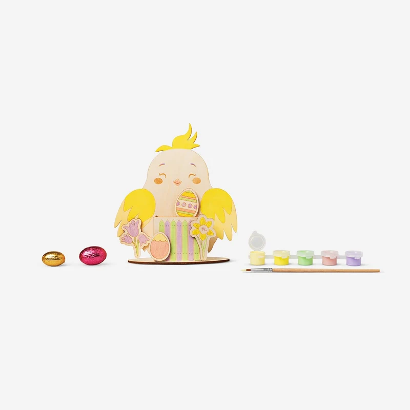Paint-your-own Easter chicken decoration