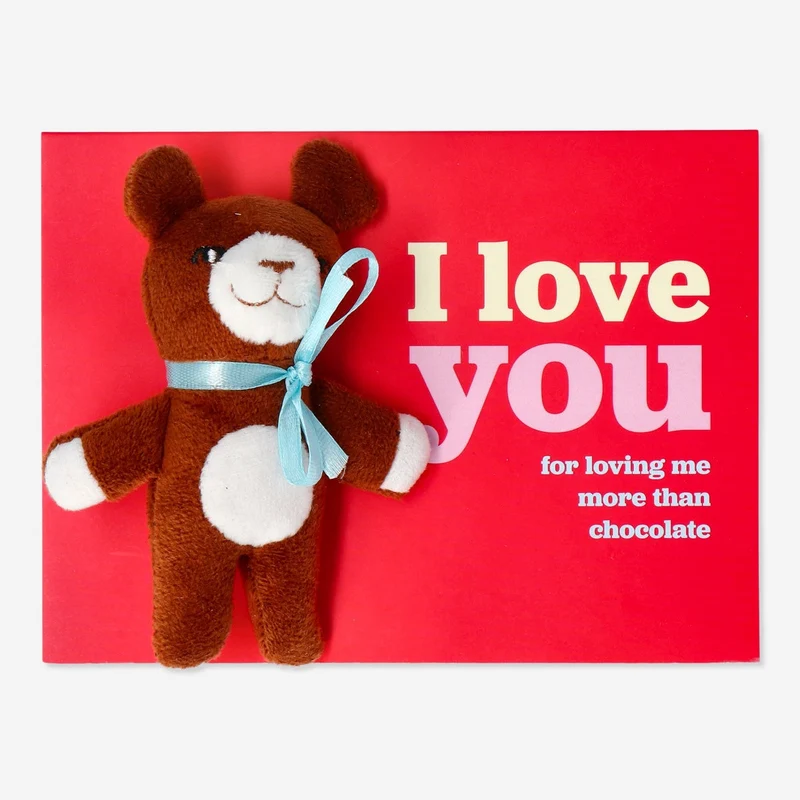 Cuddly friend. With card