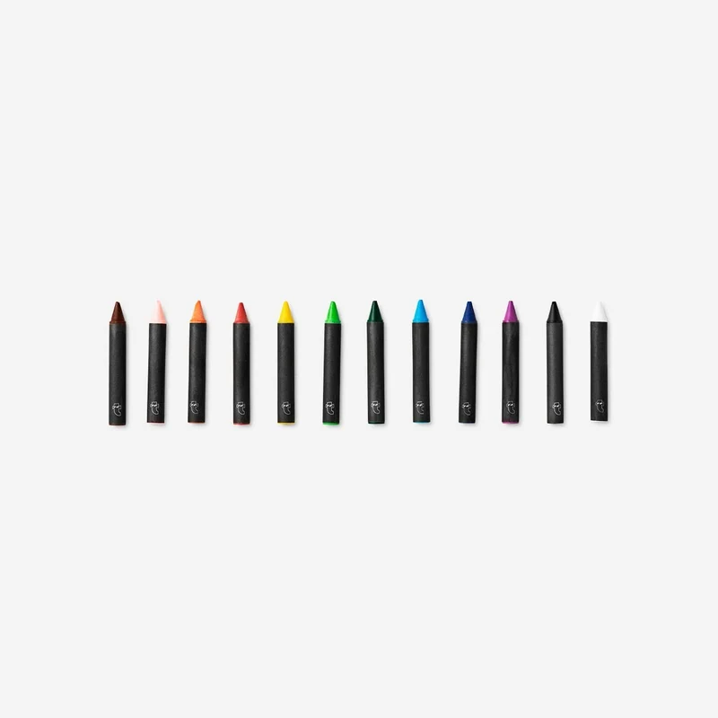Watercolour crayons. Water-soluble
