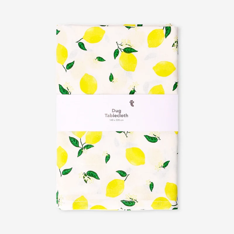 Lemon print napkins & table cloth CL
