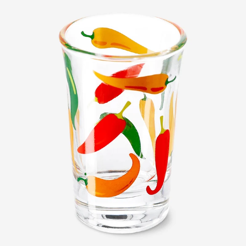 Shot glasses chili/dragon fruit CL