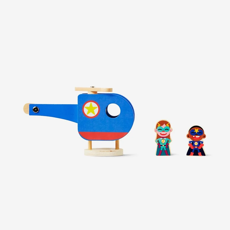 Wooden helicopter