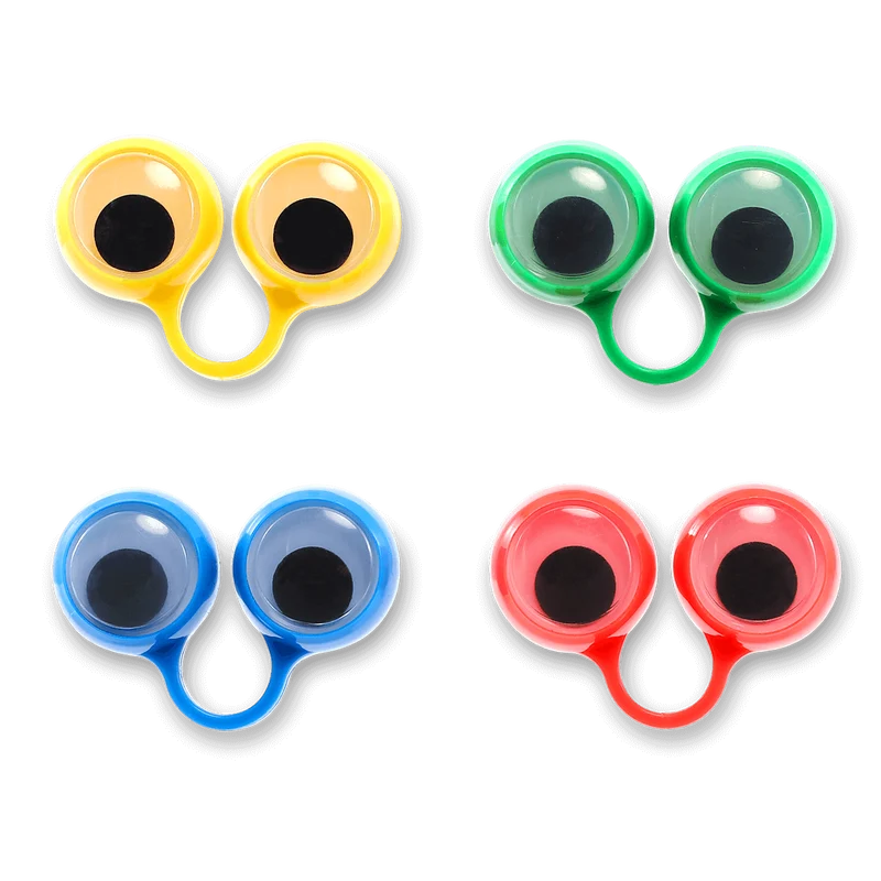Rings with Rolling Eyes - 4 pcs