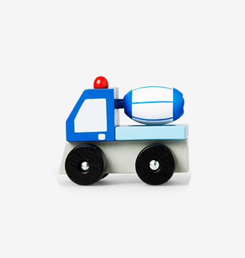 Wooden construction car