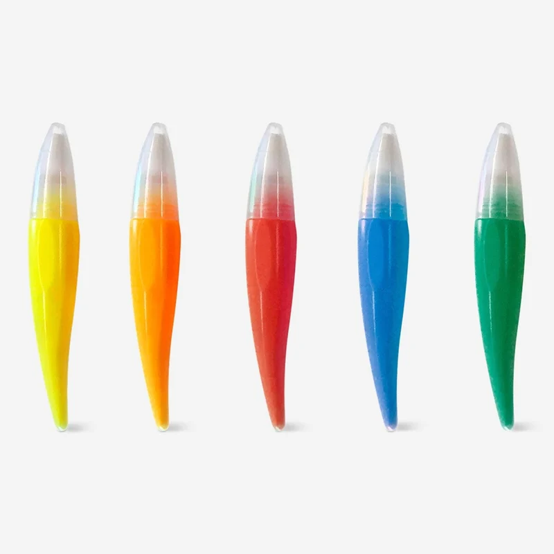 Paint tubes with brushes. 5 pcs