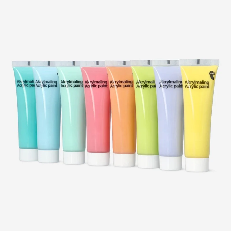 Acrylic paint. 8 pcs