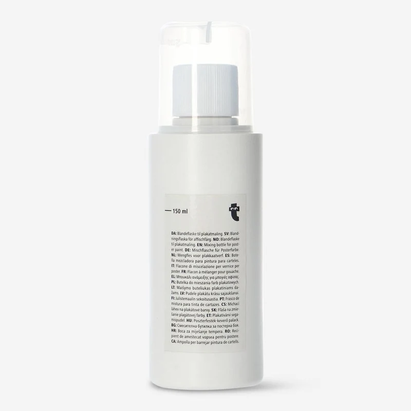 Mixing bottle for poster paint