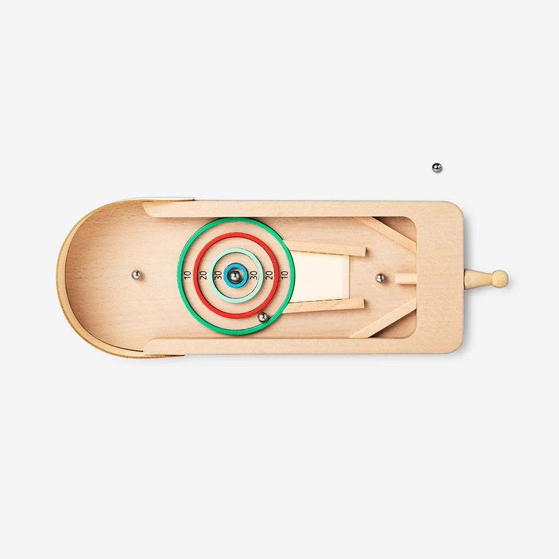 Desktop pinball game