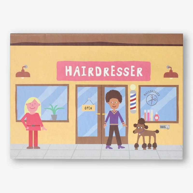 Magnetic book. Hairdresser