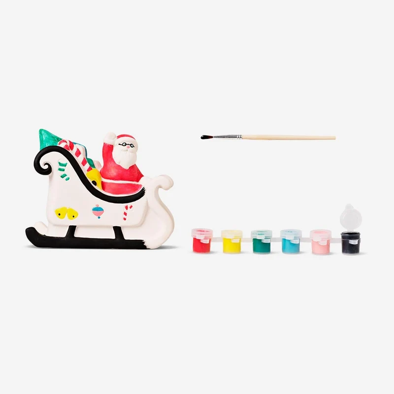 Paint-your-own Santa's sleigh