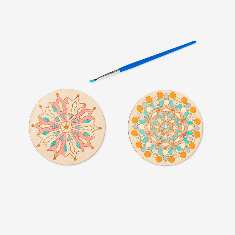 Paint-your-own mandalas. 4 pcs