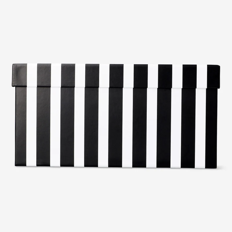CL paper box with stripes - 24 cm