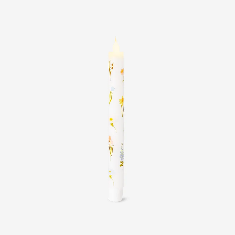 LED dinner candle summer print