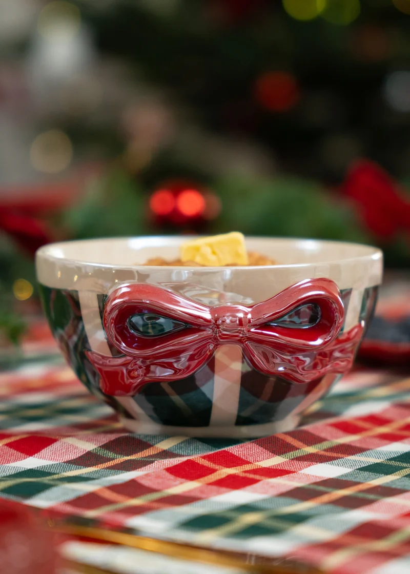 CL striped bowl and jug set